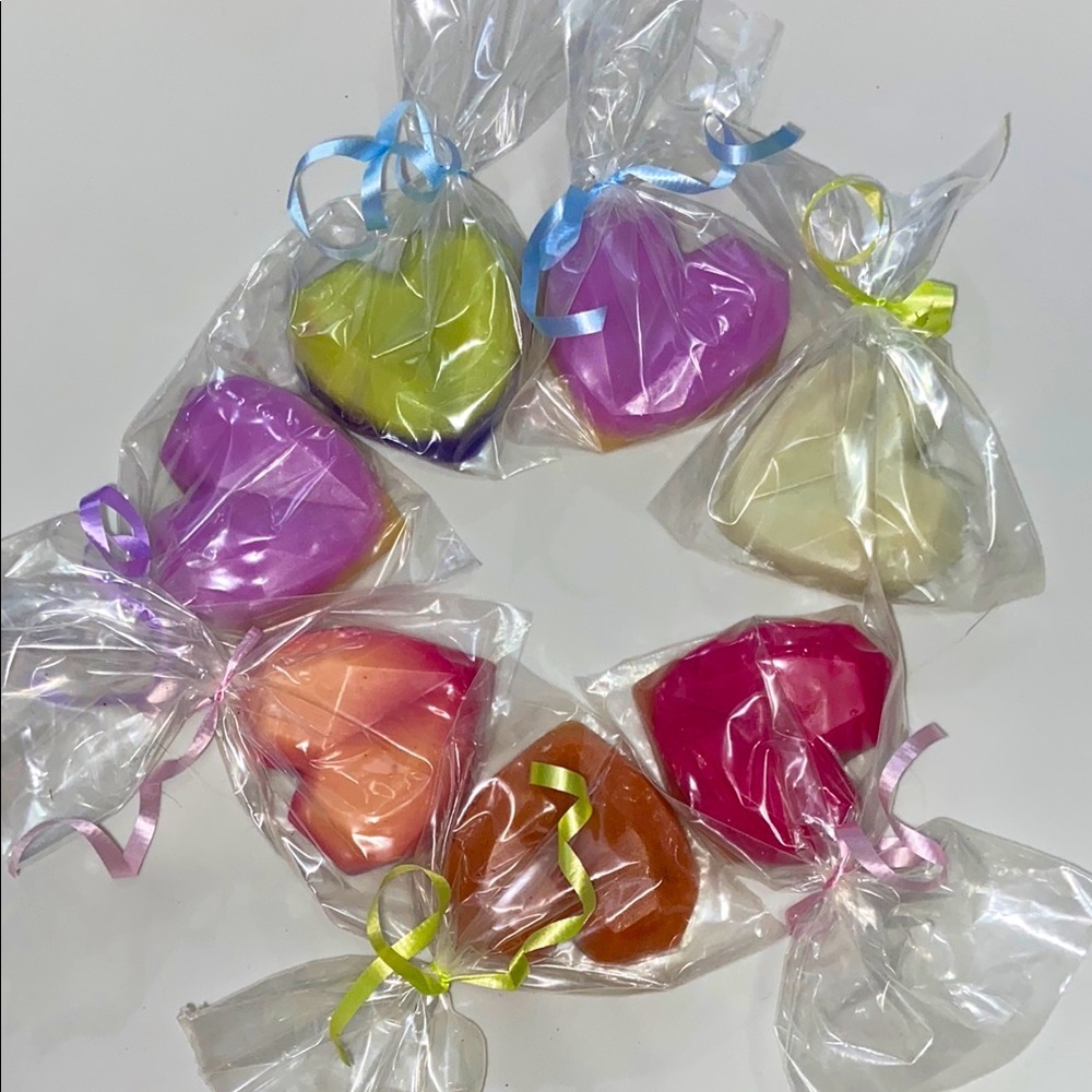 Handmade Colorful Heart-Shaped wax melt❤️🩷💜💙